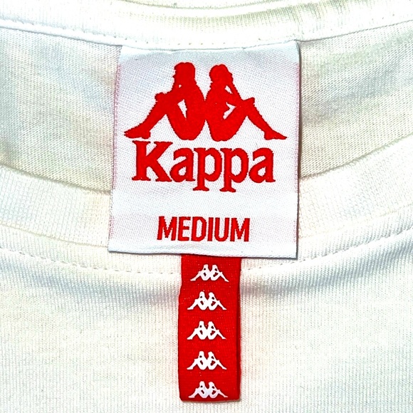 KAPPA T-SHIRT IN WHITE COTTON - Picture 4 of 5
